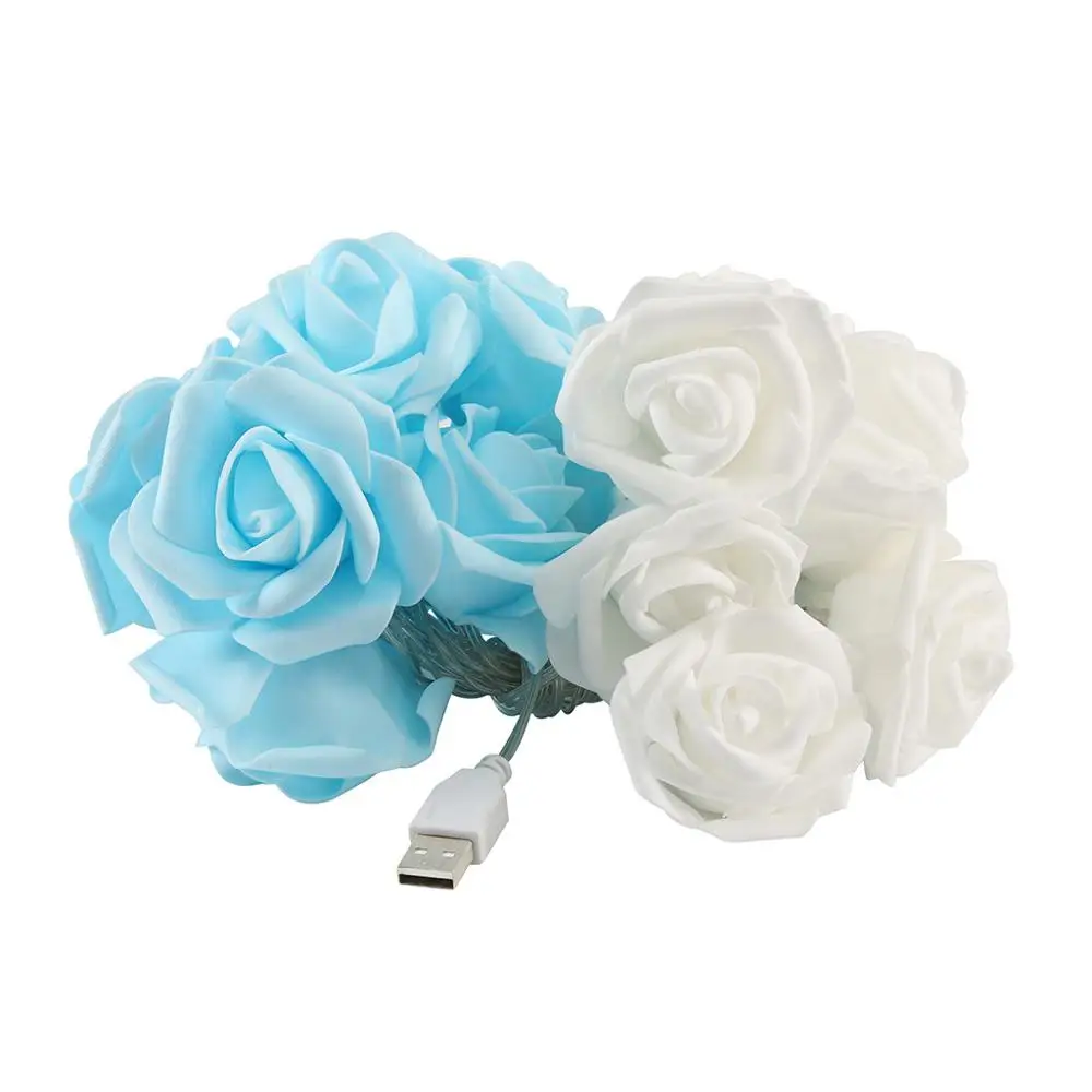 Blue Светодиодный фонарь USB ins Девушка Спальня свежее украшение реклама свет струна закупка#4JY25 - Испускаемый цвет: Blue