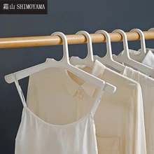

SHIMOYAMA 6pcs Adult Clothes Hanger Racks Non-slip Plastic Clothes Support Clothing Display Organizer Dry Clothe Coats Hanger