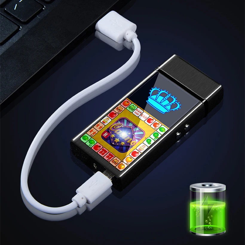 Многофункциональная USB игровая Зажигалка перезаряжаемая Зажигалка ветрозащитные зажигалки для сигарет со слотом игра для мужчин Smoker подарки