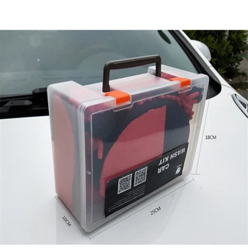

Red 7Pcs/Set Car Auto Care High Quality Wash Cleaning Kit Car Cleaning Set Car Wash Beauty Tool Set Car Washing Tools