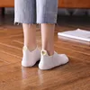 Fashion Socks Woman 2022 New Spring 4 Pairs Ankle Girls Cotton Color Novelty Women Fashion Cute Heart Casual Funny Sock Autumn ► Photo 2/6