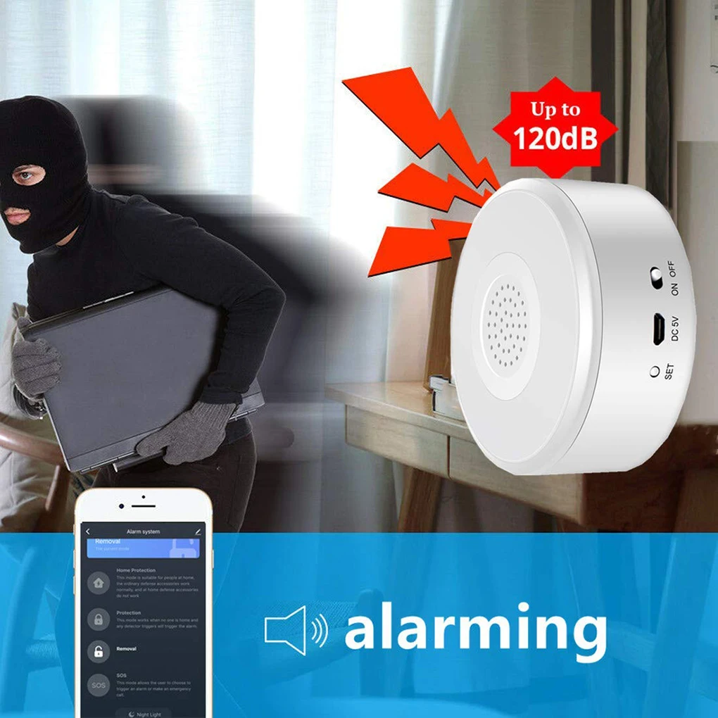 

Smart Security System WiFi Alarm Kit DIY Home Apartment Office Store Business Infrared Remote Doorbell EU Plug