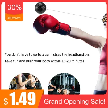 

Hot Boxing Reflex Speed Ball Hand Eye Training Set Head-Mounted Boxing Reflex Ball Raising Reaction Force Reaction Training Tool