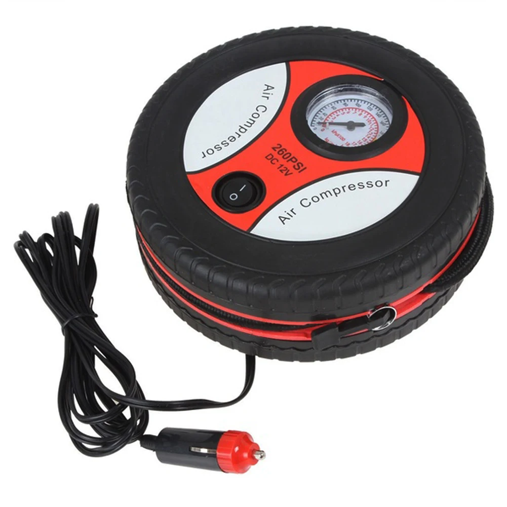 12V 260PSI цифровой Воздушный компрессор насос фургон шин Футбольный Насос Портативный