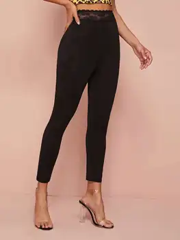 

Hirigin Women High Waist Sports Pants Lace Fitness Gym Leggings Stretch Trousers