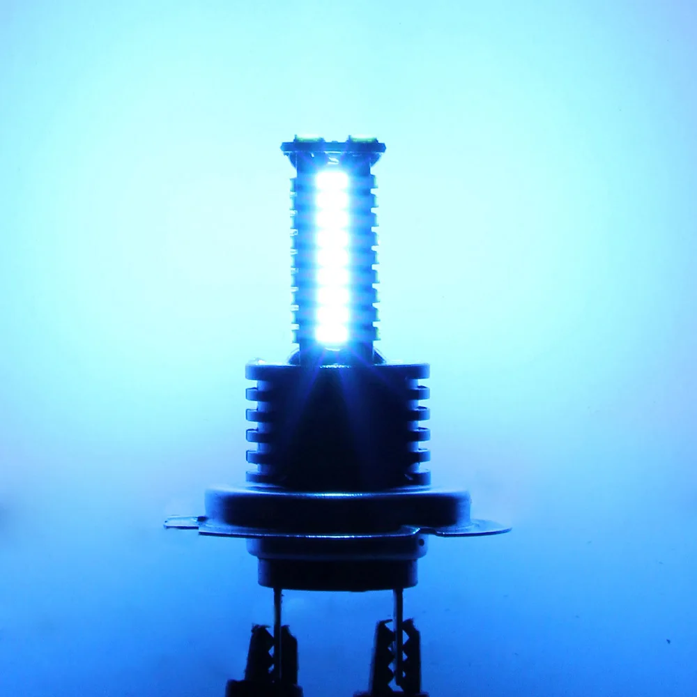 2 шт. H7 светодиодный 3030SMD 3200LM противотуманный светильник, лампы для вождения автомобиля DRL 8000K 12V синий для Ford для Toyota для Honda внешний вид