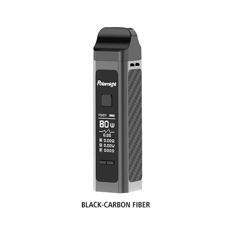 black-carbon fiber G-taste Polarnight Taste King RPM 80W Pod Mod Kit с 4,0 мАч встроенный аккумулятор и 3,5 мл/мл Pod Vape Kit Vs Vinci X - Цвет: black-carbon fiber