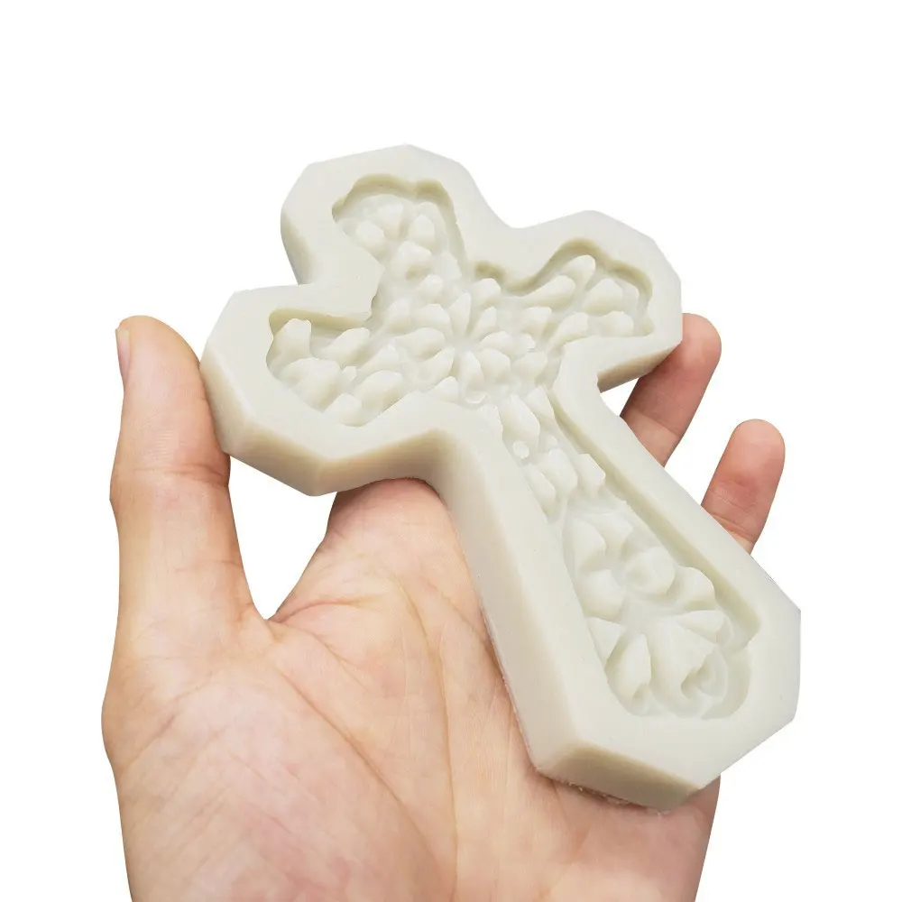 Тиснением крест силиконовые формы Fondant (сахарная) Формы для выпечки торта