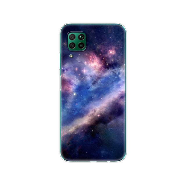 For Huawei P40 Lite 4G 5G Soft TPU Silicon Phone Cover For Huawei P40 Lite E P40Lite Bumper Coque Skin shockproof black