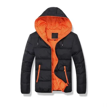 

Men Jacket Dual Color Long Sleeve Men Jacket Cotton Casual Winter Men Coat Comfortable Male Outwear Universal Boy Clothings 2019