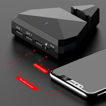 

G5 Easy Operate PC Adapter ABS Keyboard Mouse Converter Adapter Portable Bluetooth Gamepad Controller Plug And Play Black Gaming