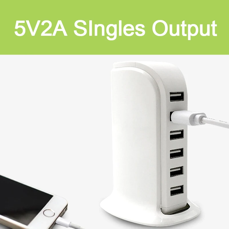 6USB зарядное устройство 5 в 2 А выход EU UK US AU дорожная универсальная