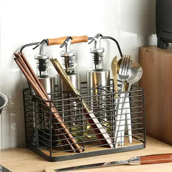 

1PC Iron Practical Portable Countertop Organizer for Home Kitchen