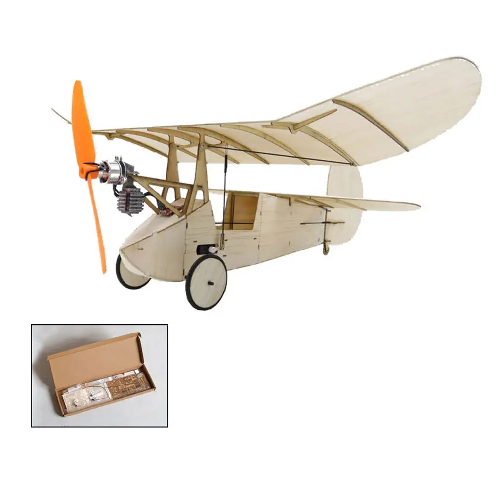 K6 комплект/Электронный Sopwith Pup RC самолет пробкового дерева 378 мм Warbird Самолет комплект с бесщеточной силовой системой аэромодельный комплект - Цвет: K7 KIT Version