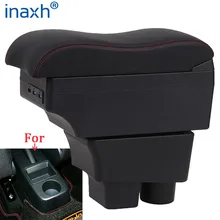 Boîte de rangement pour accoudoir, pour Skoda FABIA 2, surface incurvée, pièces intérieures de rénovation, accessoires de voiture, 2008 – 2014