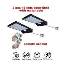 2/4pcs LED Solar lamp Street light PIR Motion Sensor Outdoor Waterproof For Garden Path Driveway Emergency Security night light