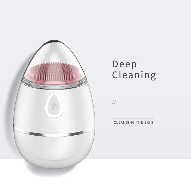 Ultrasonic Face Cleaning Device Wireless Charge Vibration Waterproof Face Massager Pores Cleansing
