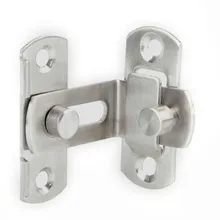 

90 Degree Door Buckle Stainless Steel Lock Sliding Door Right Angle Buckle Door And Window Bathroom Bending Latch