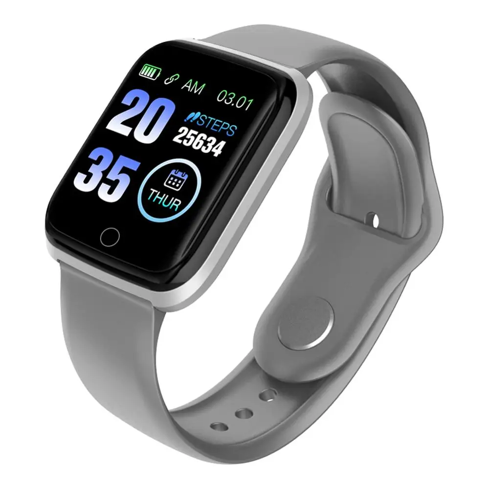 gray silver Ravi M6 для женщин Девушка Смарт часы кровяное давление монитор сердечного ритма IP67 Водонепроницаемый Smartwatch мужчин подключение для Iphone Xiaomi huawei - Цвет: gray silver