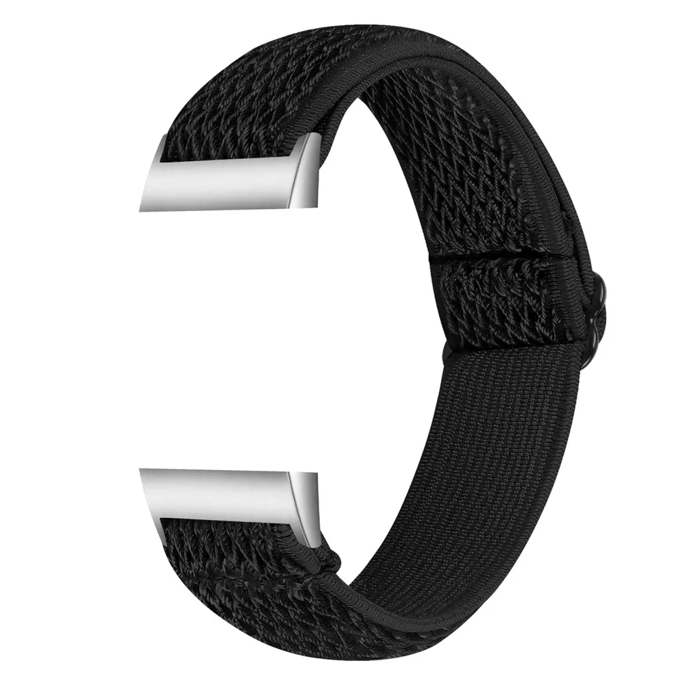Essidi New Nylon Elastic Bracelet Band Loop For Fitbit Charge 5 4 3 2 Woven Sports Watch Wrist Strap For Fitbit Charge 3 4 se