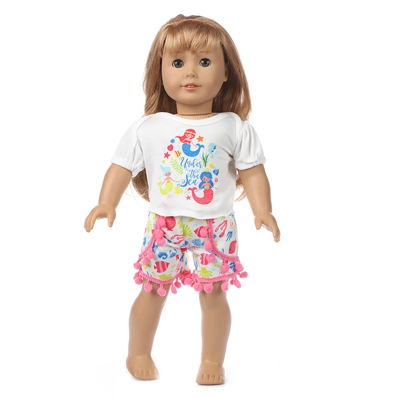 Одежда для куклы Baby New Born Fit 18 дюймов 43 см кукла красный желтый синий костюмы на осень зиму и весну для ребенка подарок на день рождения
