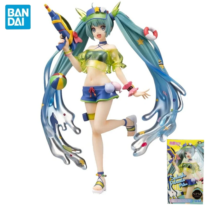 Bandai новый стиль оригинальная аниме модель Kawaii Hatsune Miku экшн-фигурки пвх водяной
