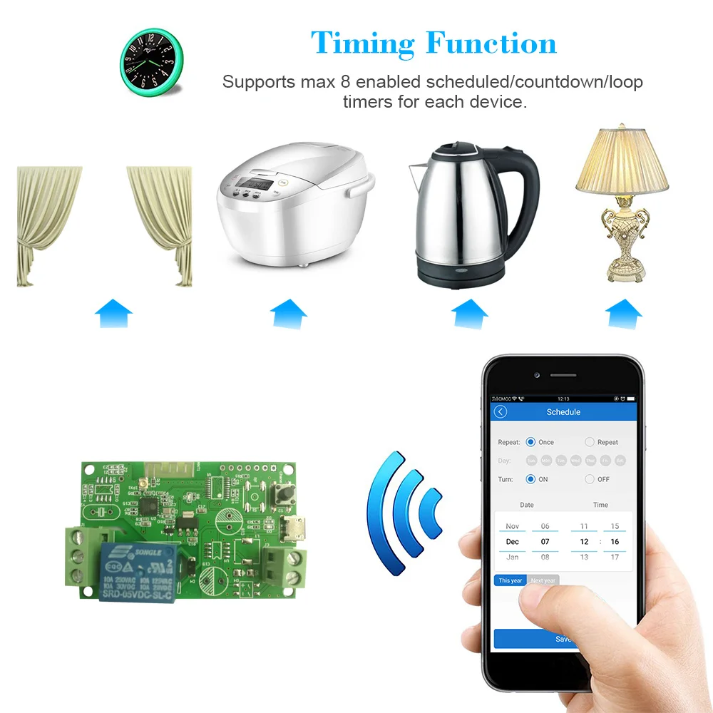 EWeLink DC5V/USB5V Wifi переключатель беспроводной релейный модуль модули для автоматизации умного дома телефон приложение дистанционное управление таймер переключатель