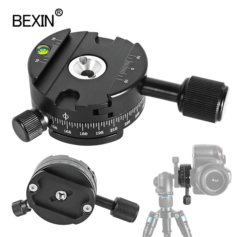

Camera Quick Release Clamp 360 Degree Rotate Mount Clamp Dslr Base Plate Adapter For tripod ball head Arca Swiss Clamp