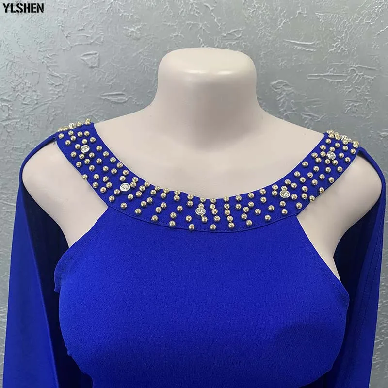 African Dresses for Women Sexy Nail Bead Backless Gown Evening Party Dress African Clothes High Quality Robe Femme Africa Dress 06