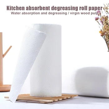 

2 Roll Kitchen Paper Towel Roll Pulp Tissue Strong Water Oil Absorption Home Cleaning New JDH99