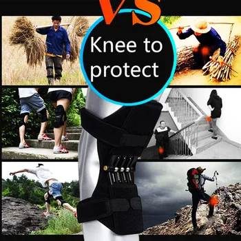 Dropshipping 1 Pair Knee Pad Safety Work Flexible Bands Knee Protection Booster Power Lift Support