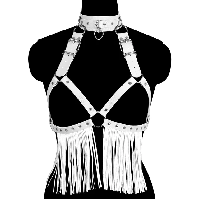 Women's Body Harness Bra Plus Size Belted Tops Waist Cage Chest Hollow Belt  Punk Gothic Carnival Club Dance Costume