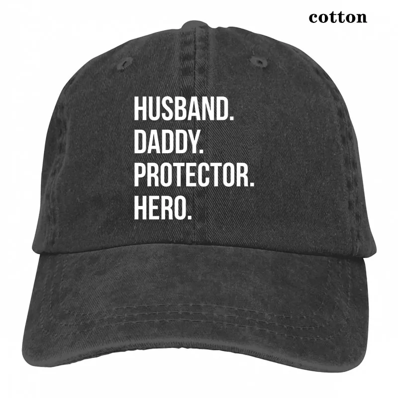 Муж папа протектор герой папа муж и Fathers Day Gift», «Лучший Муж папа подарок Бейсбол кепки для мужчин и женщин, Кепка-тракер Шапки - Цвет: 3-Black