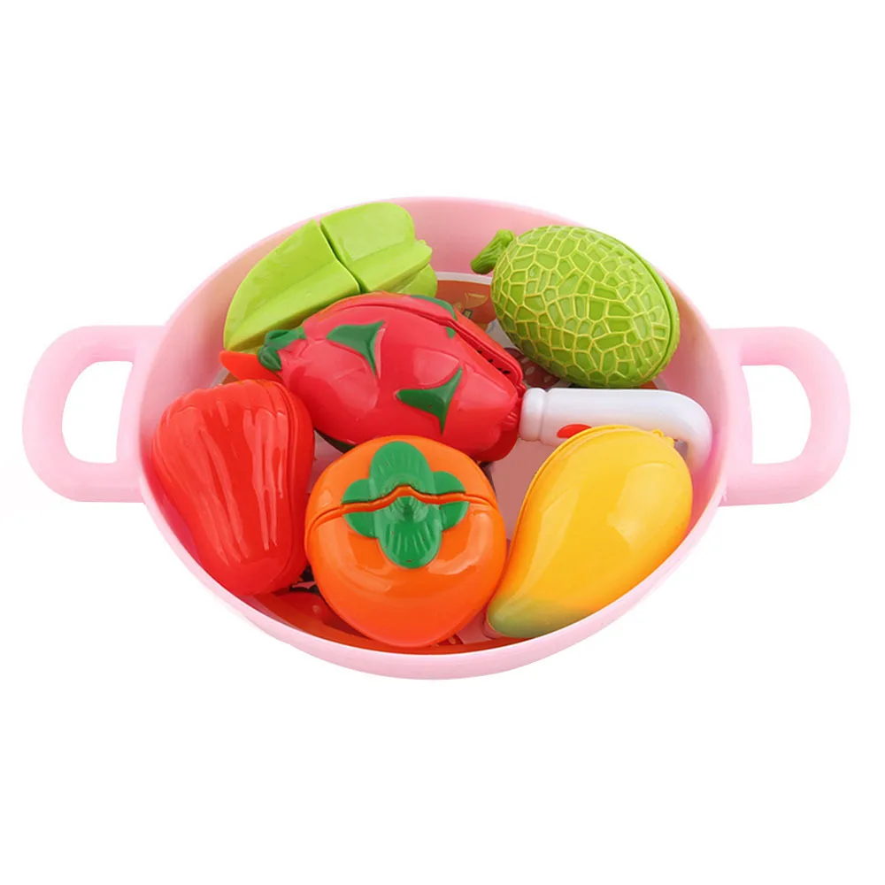 

8pcs Children Simulation Fruit Cutlery Cut Fruit Kitchen Pretend Play Educational Toys Early Education Toy For Kids Dropshipping