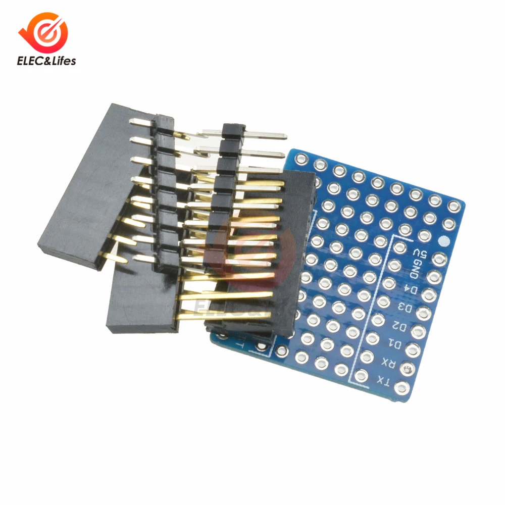 Печатная плата щит расширения для WeMos D1 Mini Breadboard двухсторонняя перфорированная