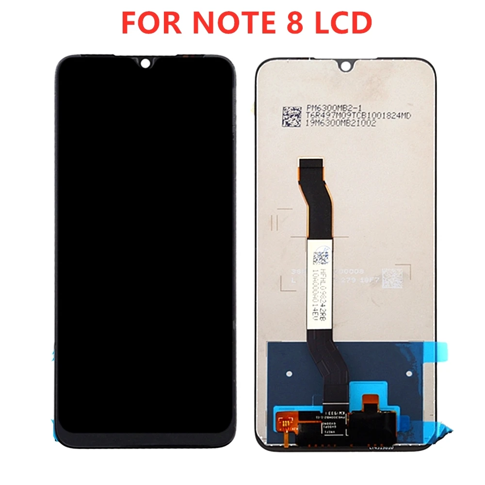 ЖК-дисплей для XIAOMI Redmi NOTE 8 PRO, кодирующий преобразователь сенсорного экрана в сборе для Redmi Note 8 PRO, Замена ЖК-экрана