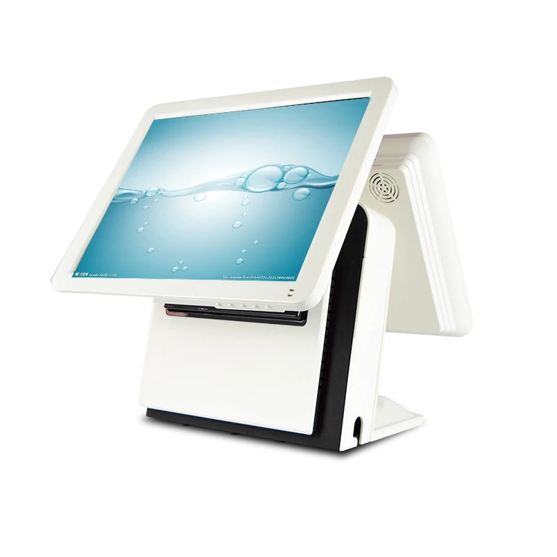 Pos система сенсорный экран 1618 двойной экран pos машина для кофе