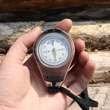 1 шт. профессиональный открытый американский многофункциональный компас Бронзовый Кемпинг ручной водонепроницаемый геологический компас
