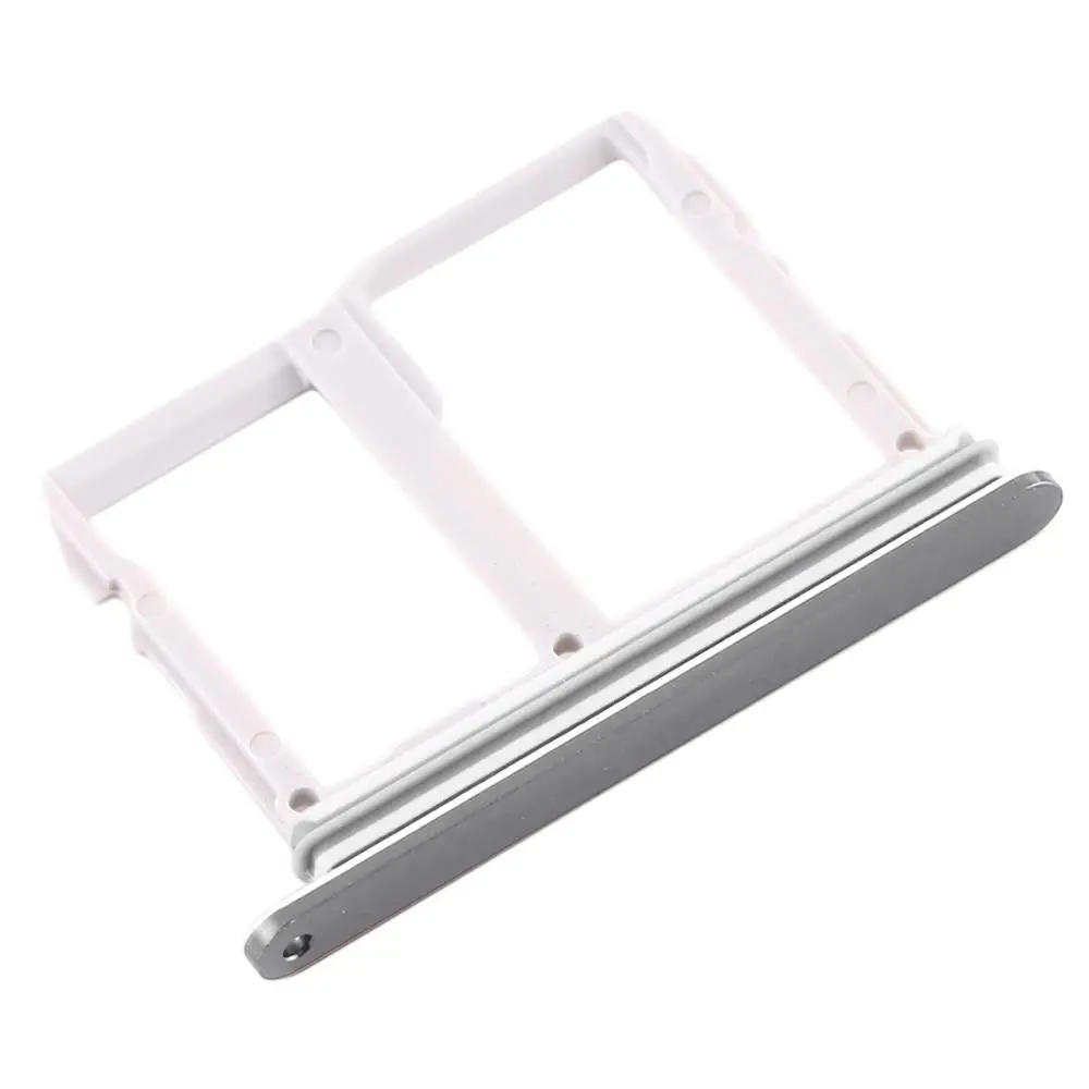 Серебристый Лоток для sim-карты+ лоток для карт памяти Micro SD для LG V40 ThinQ - Цвет: Серебристый