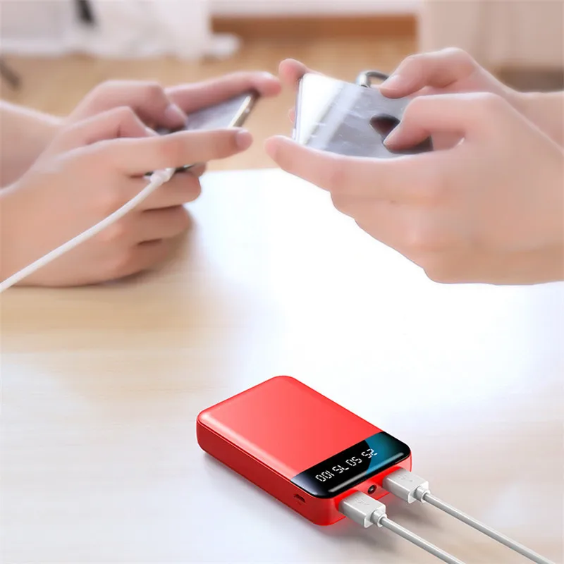 pebble power bank Mini Power Bank Portable Charger 50000mah External Battery with Digital Display 2 USB Port Poverbank Charger for Xiaomi Samsung power bank charger