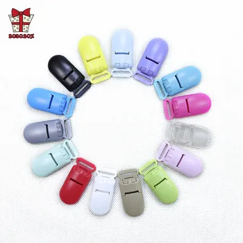

BOBO.BOX 5pcs Plastic Flat Pacifier Clip Holder Baby Dummy Soother Suspender Toddler Baby Teething Necklace Accessories Clips