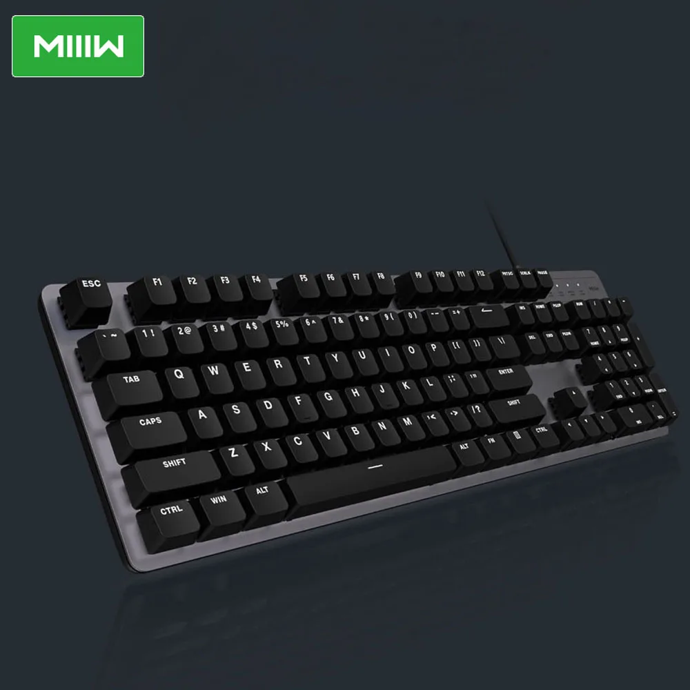 MIIIW игровая механическая клавиатура 600K 104 клавиши красный переключатель USB