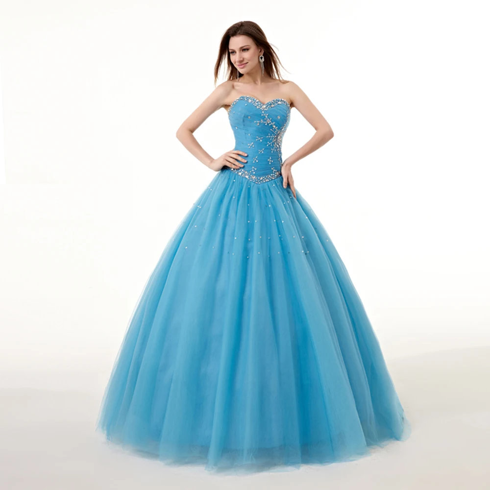 Дебютантное бальное платье для выпускного вечера Vestido De Quince Robe De Soiree великолепные Бальные платья хрустальные бусины реальное изображение - Цвет: Picture Color