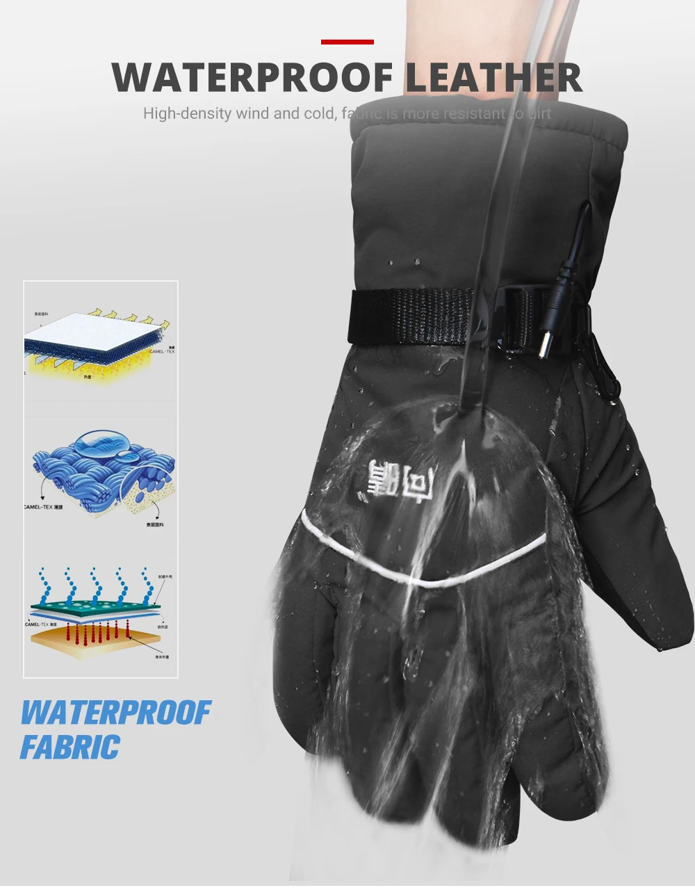 Новые мотоциклетные перчатки с подогревом Guantes Moto с сенсорным экраном с питанием от батареи, мотоциклетные гоночные перчатки для верховой езды, зимние водонепроницаемые