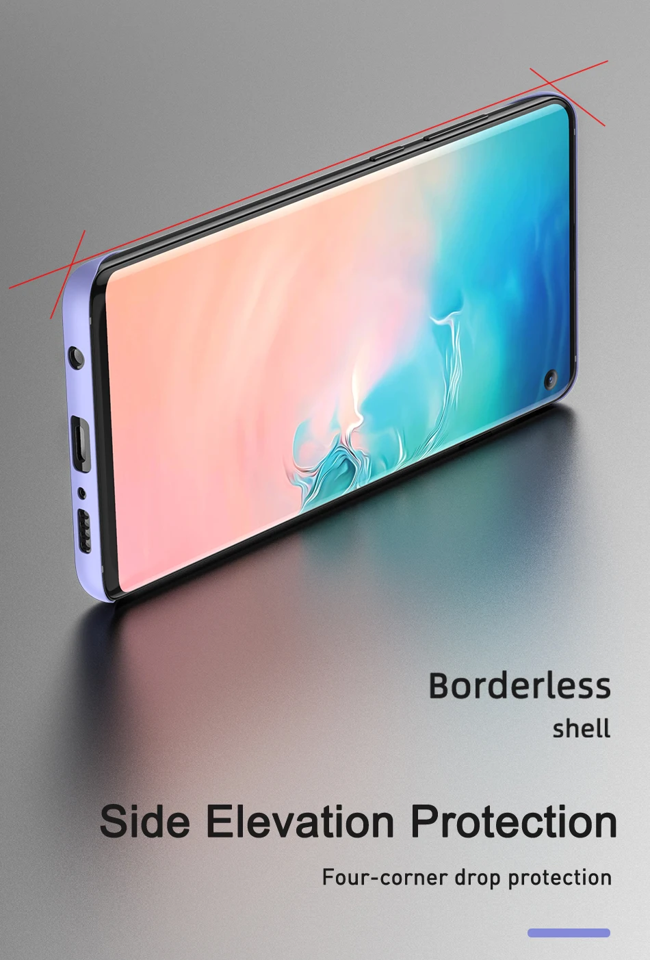 Безрамное чехол для samsung Galaxy S10 S10e Примечание 10+ плюс A10 A20 A30 A50 A40 A70 M20 A7 конфеты чехол s Жесткий матовый поликарбонатный чехол