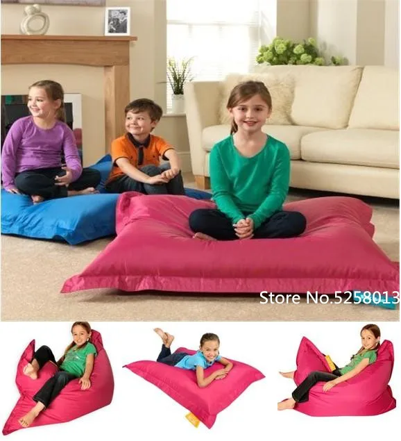 

assorted colors floor bean bag cushion, lazy relax beanbag lounger, kids games bean bag chair