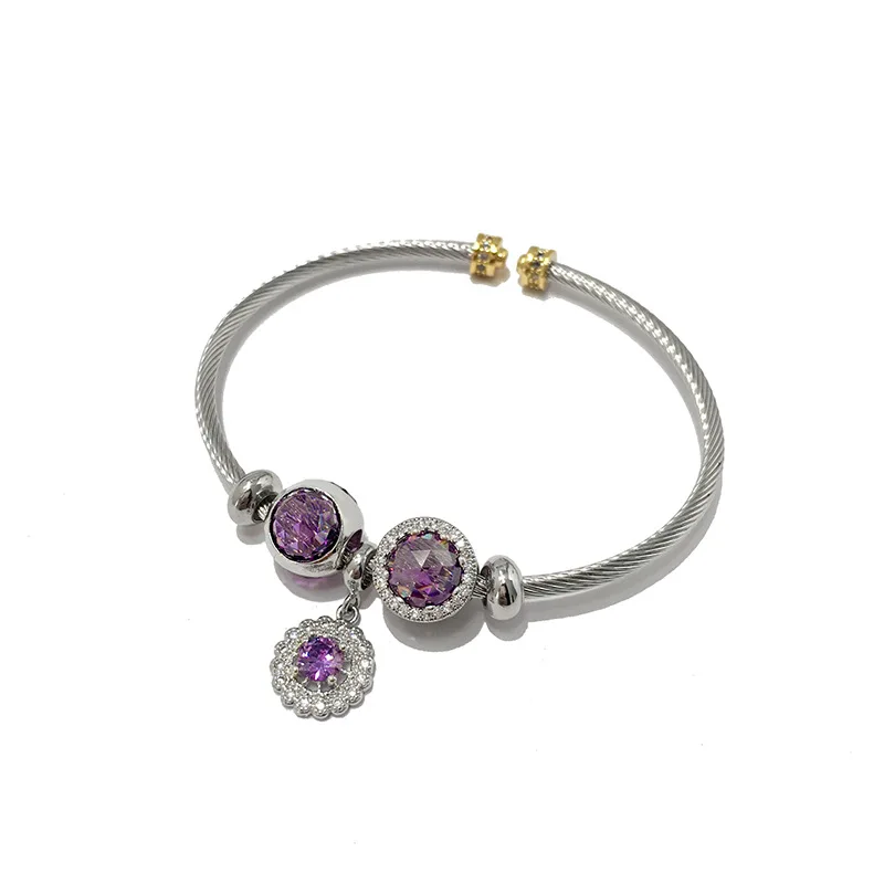 Hot Simple Cat eye glaze multi- accessories beads bracelet for women's party jewelry