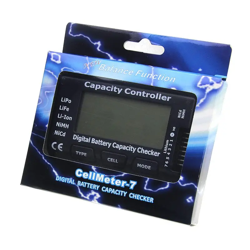 Cellmeter-7 цифровой аккумулятор Емкость Checker RC Cellmeter 7 для Lipo Life Li-Ion Nimh Nicd