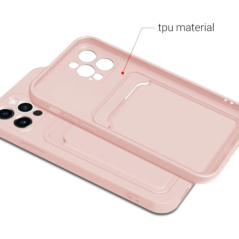 Phone Case For Iphone 11 Cases Card Slot Silicon Funda Iphone 12 13 Pro Max XR 7 8 Plus SE 2022 2020 X XS Max Mini Covers Coque