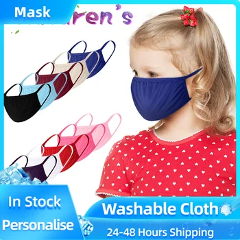 

10PCS Baby Kids Face Masks Solid Color Breathable Filter Mouth Masks Washable and Reusable Thin Type Mouth Cover Mascarillas